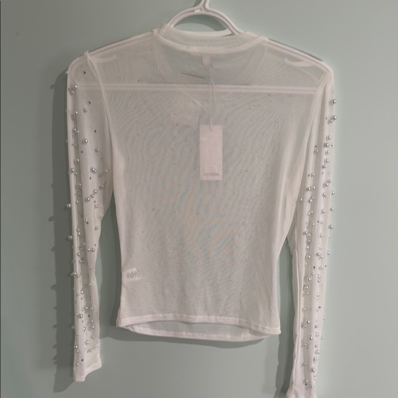 NET Mesh Beaded Long Sleeve - Picture 4 of 4